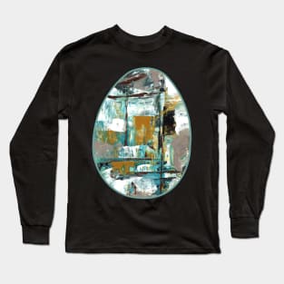 Art Acrylic artwork abstract Easter Egg Long Sleeve T-Shirt